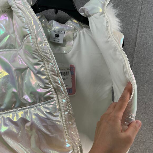 Hello Kitty Snow Angel Cropped Puffer Vest Size XL - Picture 13 of 16